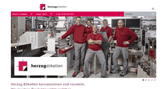 Desktop Screenshot of herzogetiketten.de